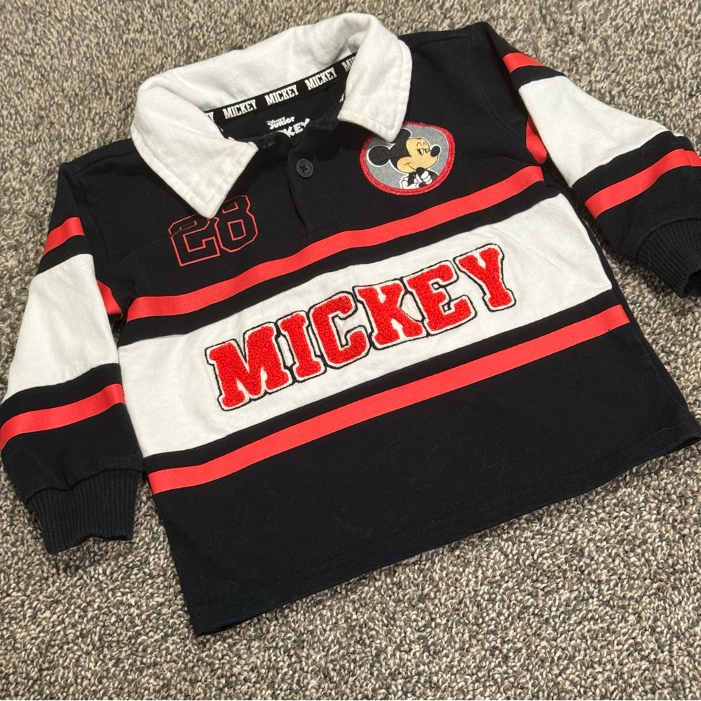 Mickey Mouse Polo Rugby Shirt 18 Months